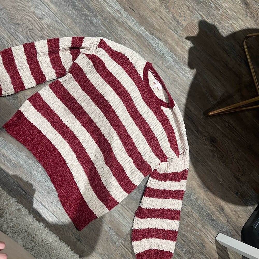Pink Lilly chenille stripped sweater